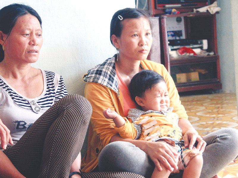 Con của thuyền trưởng Trần Hiền phải ở nhờ nhà nội mấy ngày qua Ảnh: Phú Đức 