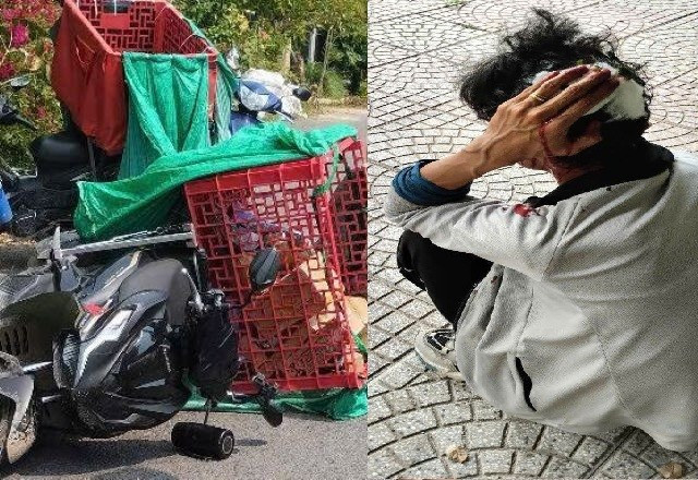 Hiện trường vụ shipper bị chém Hiện trường vụ shipper bị chém