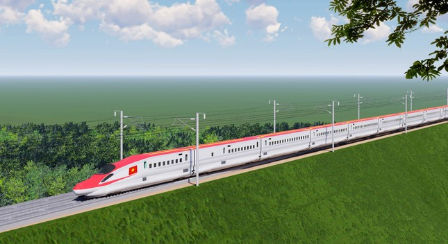Hình ảnh mô phỏng dự án đường sắt tốc độ cao Bắc - Nam. Ảnh : Bộ GTVT. Hình ảnh mô phỏng dự án đường sắt tốc độ cao Bắc - Nam. Ảnh : Bộ GTVT.