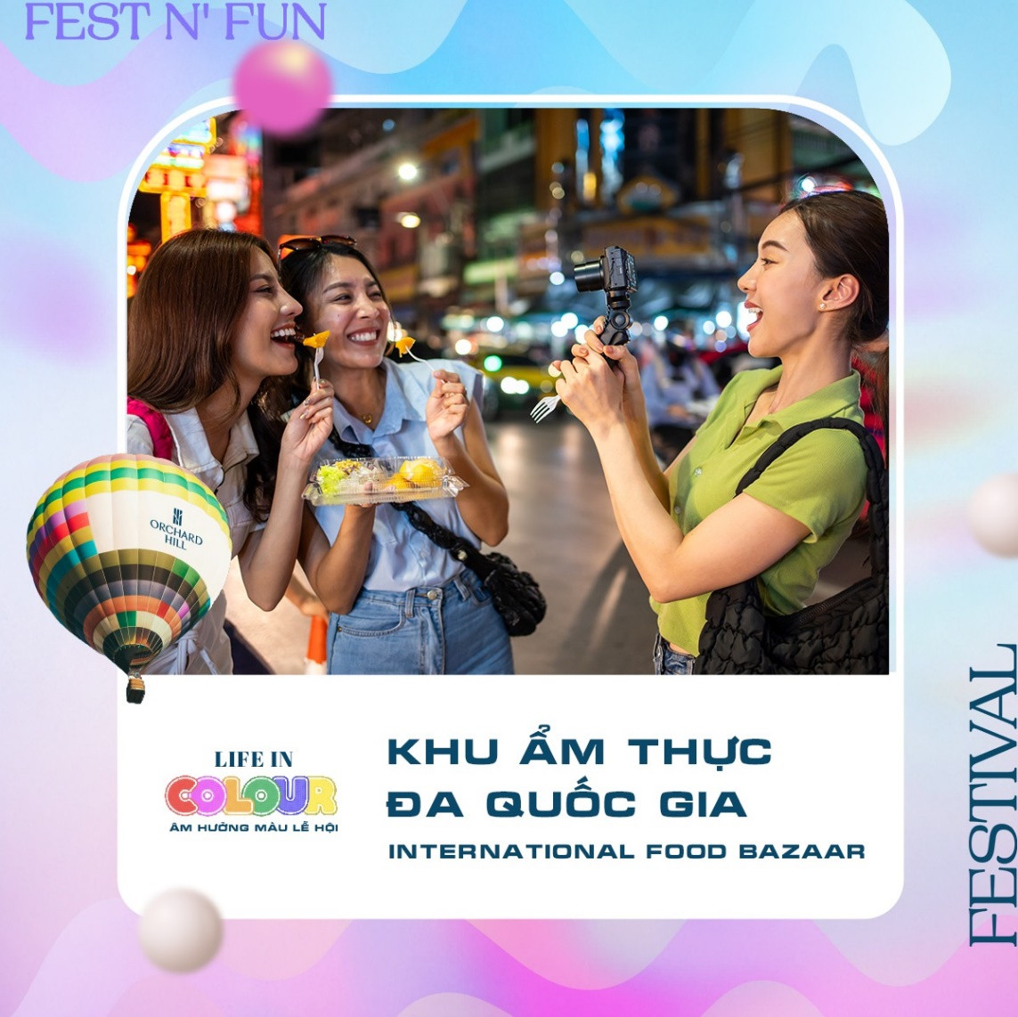 Khám phá món ngon chuẩn vị của 7 quốc gia tại trạm "Sắc vị cuộc sống" (Ảnh: Sycamore)