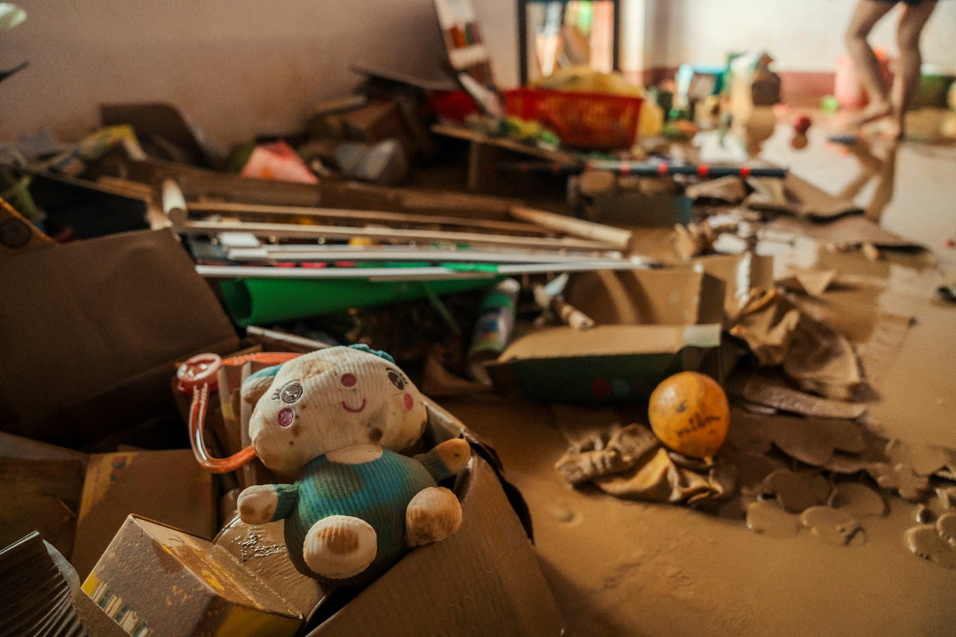 Nơi ở, sinh hoạt của nhiều trẻ em và cộng đồng bị tàn phá bởi siêu bão Yagi và lũ lụt ở Thái Nguyên. Ảnh: UNICEF