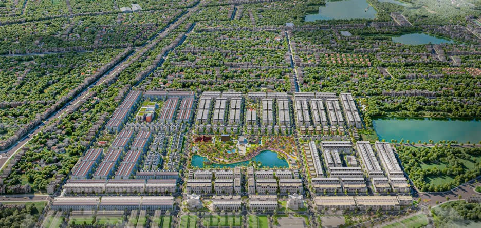 Dự án An Huy Mỹ Việt của Công ty Cổ phần địa ốc An Huy được đầu tư bài bản, bao gồm sản phẩm đất nền, biệt thự, nhà liền kề, shophouse. Ảnh: nguồn An Huy