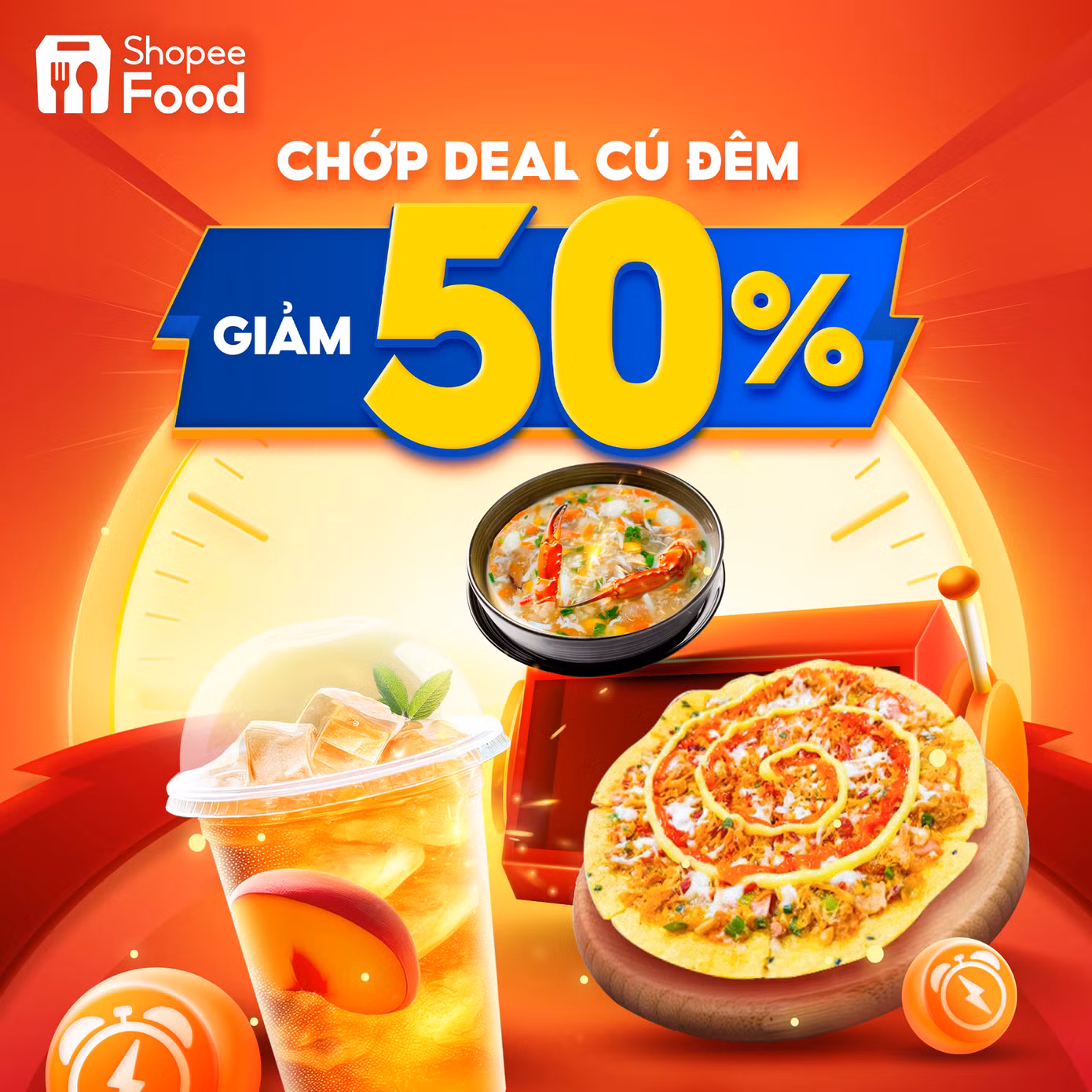 Ăn đêm ngon - bổ - rẻ cùng ShopeeFood, hội foodie đừng quên truy cập mục Flash Sale vào khung 21H - 24H từ hôm nay đến hết ngày 29.9 nhé!