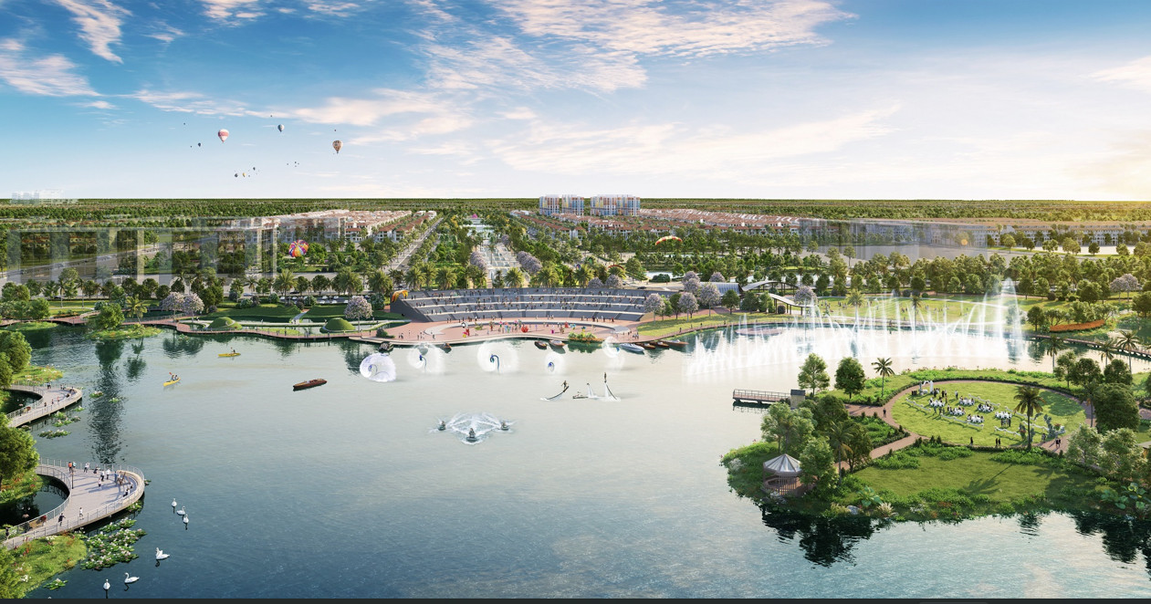 Đô thị thời đại Sun Urban City được quy hoạch bài bản. Ảnh phối cảnh minh họa