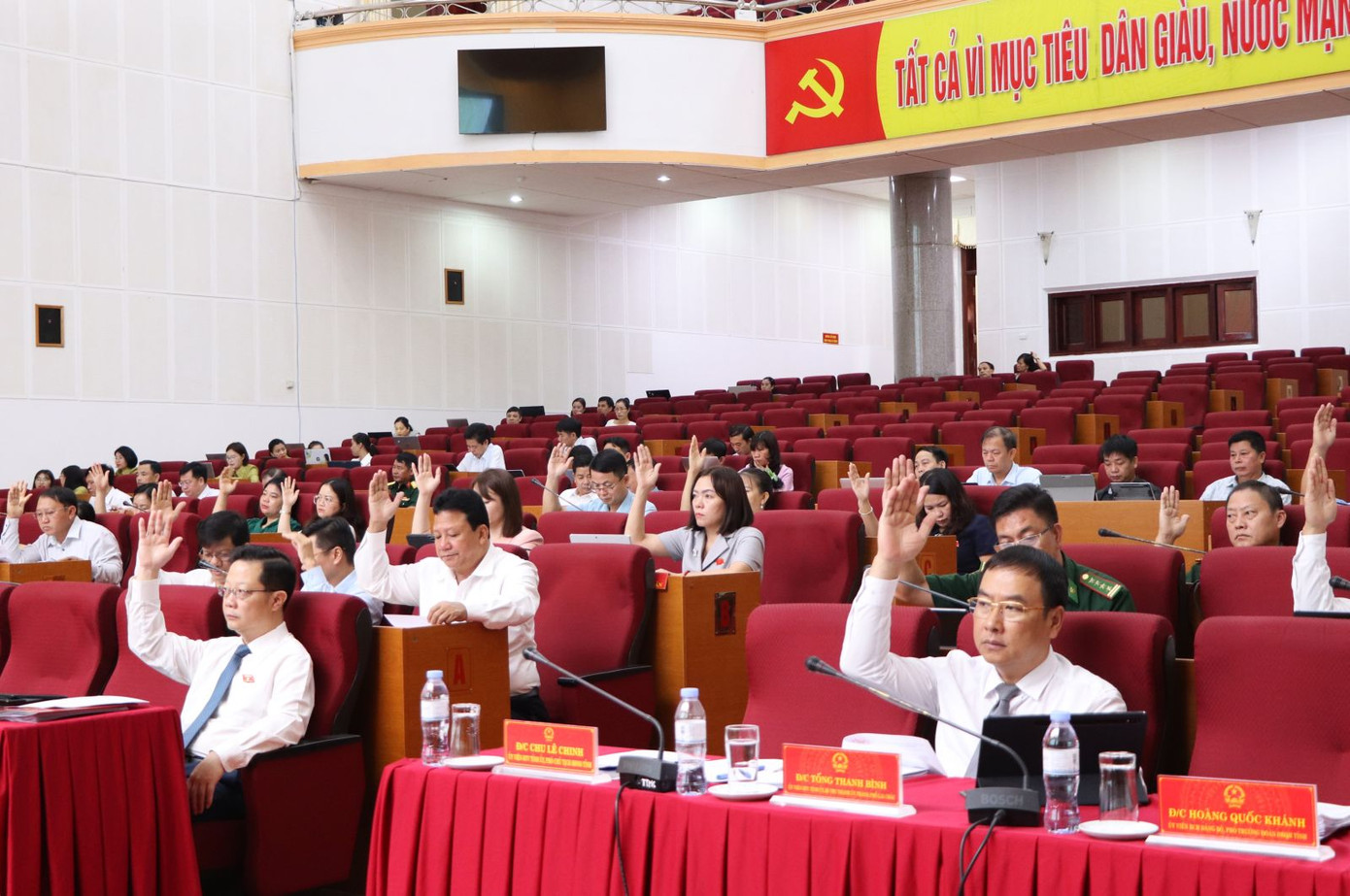 Đại biểu thông qua nghị quyết. Đại biểu thông qua nghị quyết.