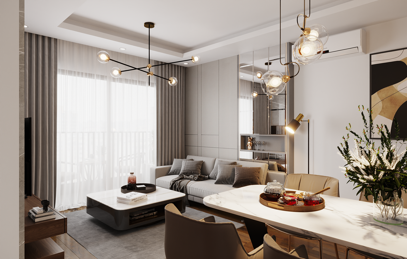 Căn hộ Benhill được thiết kế tối ưu công năng, tối ưu hóa ánh sáng tự nhiên và không khí trong lành