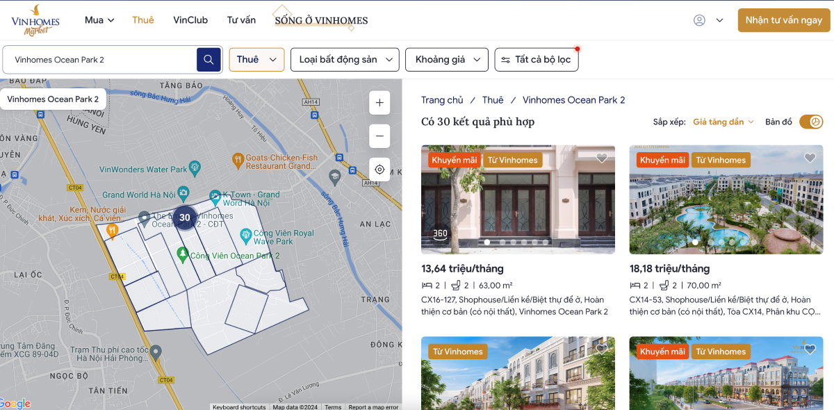 Ở bất kỳ nơi đâu, khách hàng đều có thể truy cập không giới hạn toàn bộ thông tin về giỏ hàng BĐSchính chủ của Vinhomes trên Vinhomes Market