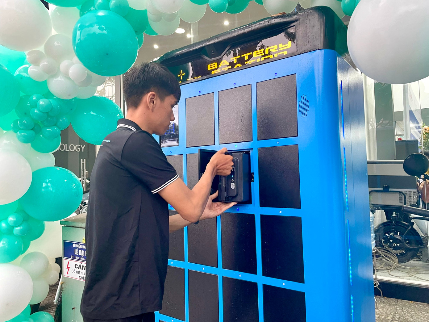 Hệ thống trạm hoán đổi pin sẽ góp phần nhanh chóng phổ biến việc sử dụng xe điện nói chung, xe điện hai bánh nói riêng tại Đà Nẵng