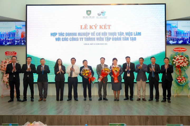 Đại học Tân Tạo không ngừng tìm kiếm và thiết lập mối quan hệ hợp tác với các doanh nghiệp hàng đầu để tạo cơ hội phát triển cho sinh viên Đại học Tân Tạo không ngừng tìm kiếm và thiết lập mối quan hệ hợp tác với các doanh nghiệp hàng đầu để tạo cơ hội phát triển cho sinh viên