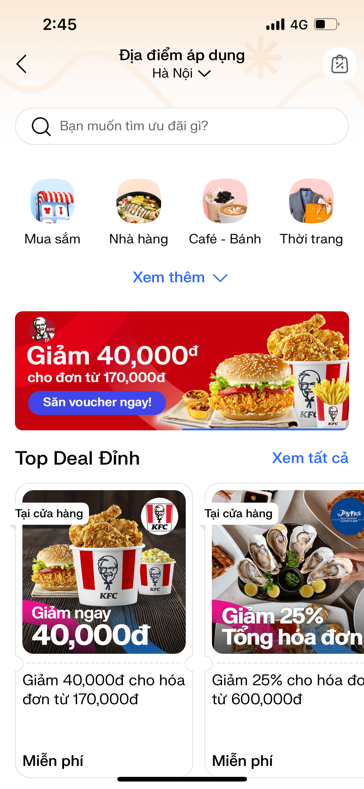 OneU đưa tới người dùng hàng nghìn voucher mua sắm từ hơn 300 nhãn hàng được yêu thích nhất tại Việt Nam