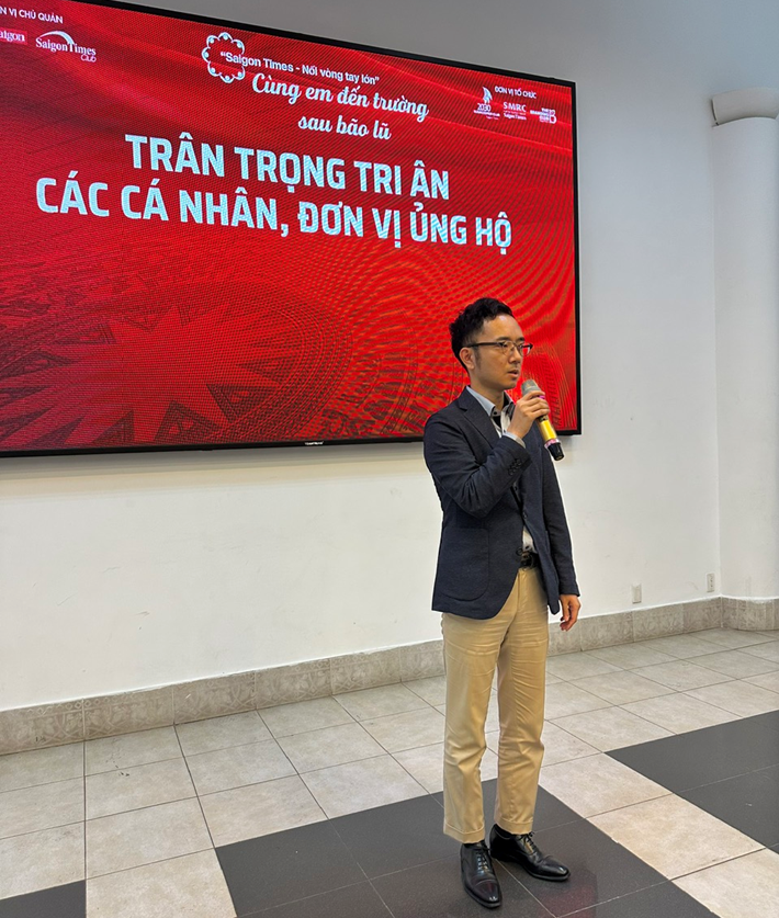 Ông Chiyoda Yuki (Tổng giám đốc Sharp Việt Nam) chia sẻ tại buổi gặp gỡ với báo SaiGon Times.