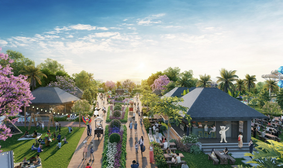 Sở hữu hệ thống tiện ích hiện đại, Sun Urban City còn thu hút cư dân từ các tỉnh thành khác. Ảnh phối cảnh minh họa