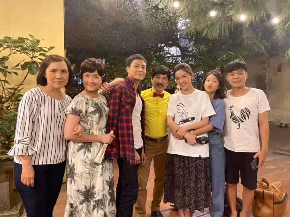 Tạo hình hài hước của Quang Thắng trong phim mới.