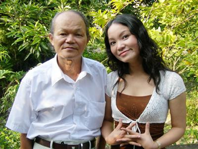 Hai cha con nhà văn Đỗ Văn Phác - Đỗ Hoàng Diệu - (Ảnh tư liệu gia đình)