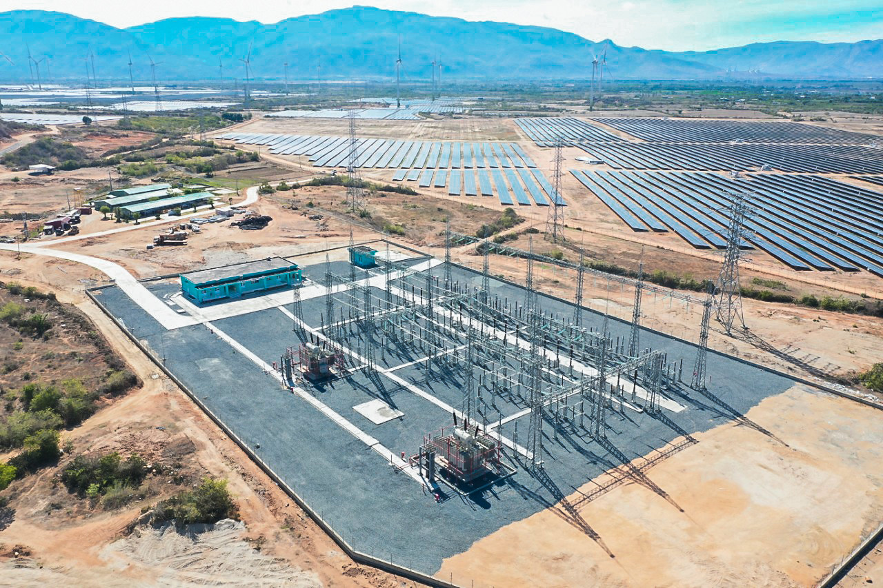 Dự án nhà máy điện mặt trời Xuân Thiện Thuận Bắc. Ảnh: Công ty Xuân Thiện.