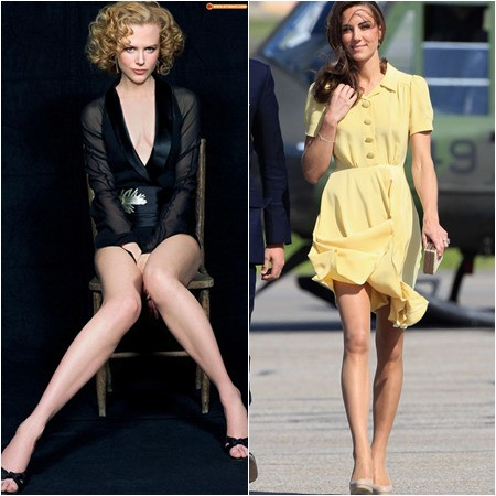 Diễn viên Nicole Kidman và công nương Kate Middleton. Diễn viên Nicole Kidman và công nương Kate Middleton