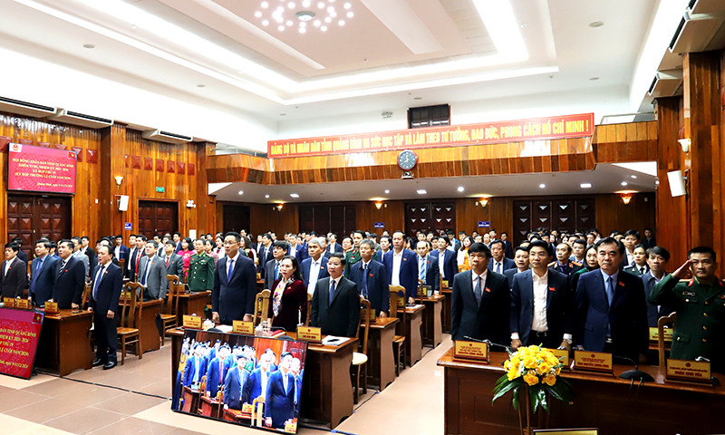 Kỳ họp cuối năm HĐND tỉnh Quảng Bình khai mạc sáng 9/12. Kỳ họp cuối năm HĐND tỉnh Quảng Bình khai mạc sáng 9/12.