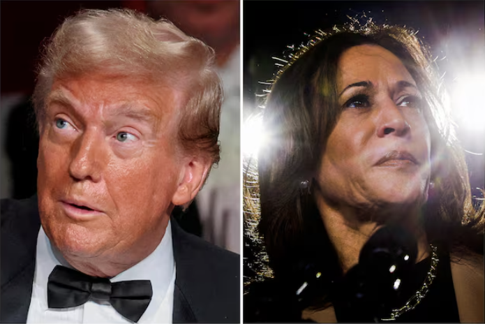 Hai ứng viên tổng thống Mỹ Donald Trump và Kamala Harris. (Ảnh: Reuters) Hai ứng viên tổng thống Mỹ Donald Trump và Kamala Harris. (Ảnh: Reuters)