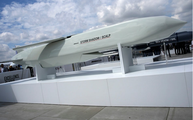 Tên lửa hành trình Storm Shadow. (Ảnh: Telegraph) Tên lửa hành trình Storm Shadow. (Ảnh: Telegraph)