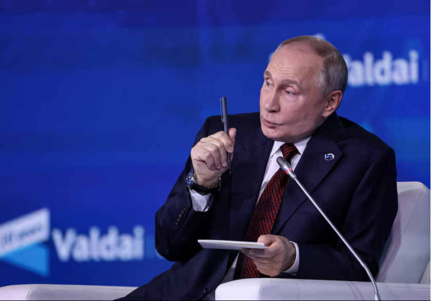 Tổng thống Putin phát biểu tại Sochi, ngày 7/11. (Ảnh: Reuters)