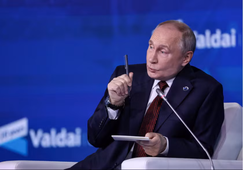 Tổng thống Putin phát biểu tại Sochi, ngày 7/11. (Ảnh: Reuters) Tổng thống Putin phát biểu tại Sochi, ngày 7/11. (Ảnh: Reuters)