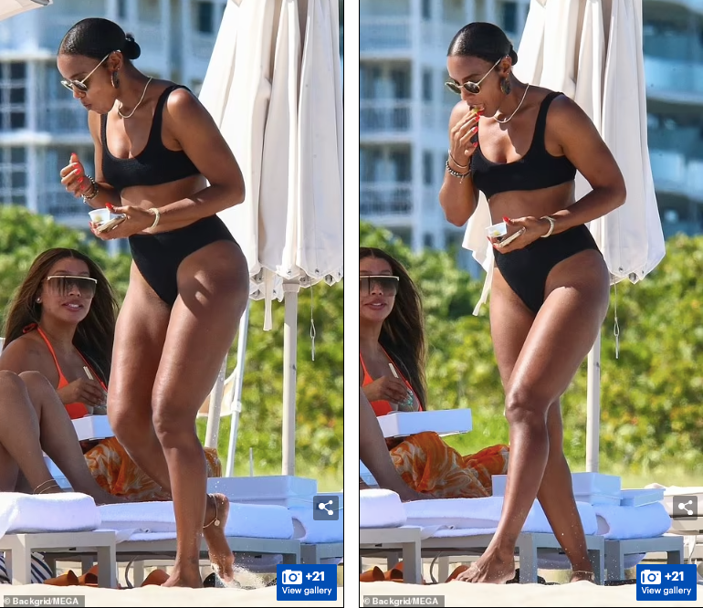 Body cực săn chắc, "bốc lửa" và thần thái sexy hoang dại của nữ ca sĩ sinh năm 1981.