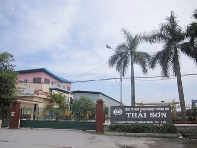 Cha con đại gia Phạm Văn Thụ bị bắt, để lại món nợ trên 1.300 tỷ đồng (Trụ sở Cty TNHH công nghiệp thương mại Thái Sơn tại Hải Phòng, một trong các doanh nghiệp của gia đình ông Thụ)