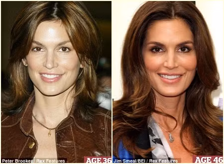 Ở tuổi 46, siêu mẫu Cindy Crawford vẫn trẻ trung như khi 36.