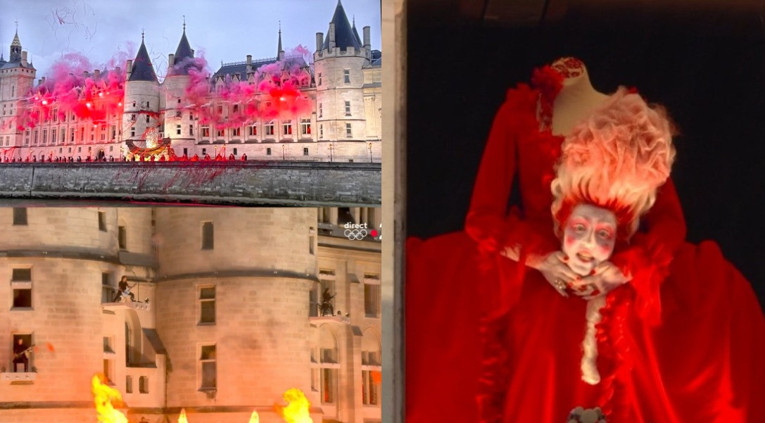 Marie Antoinette không đầu là một trong những hình ảnh kỳ quái nhất sự kiện.