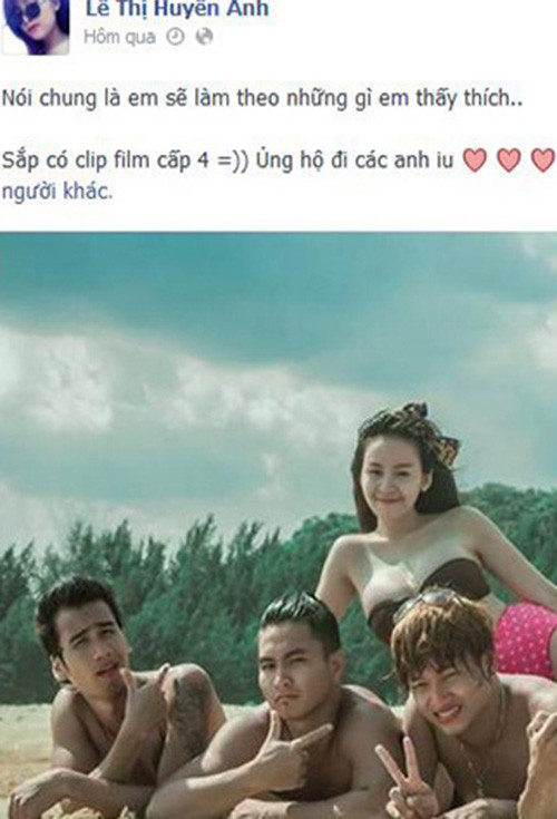 Hình ảnh bà Tưng đăng tải trên trang cá nhân.. Hình ảnh bà Tưng đăng tải trên trang cá nhân.