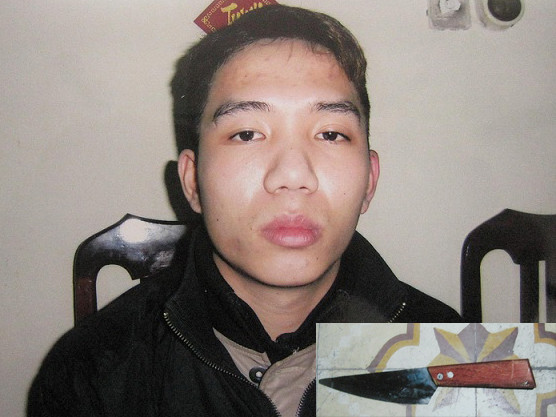 Đối tượng Đức và con dao gây án