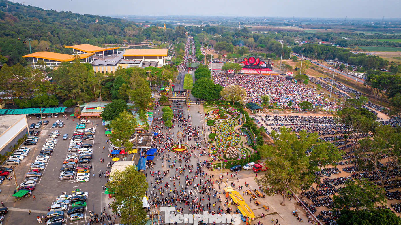 Dòng người du xuân.