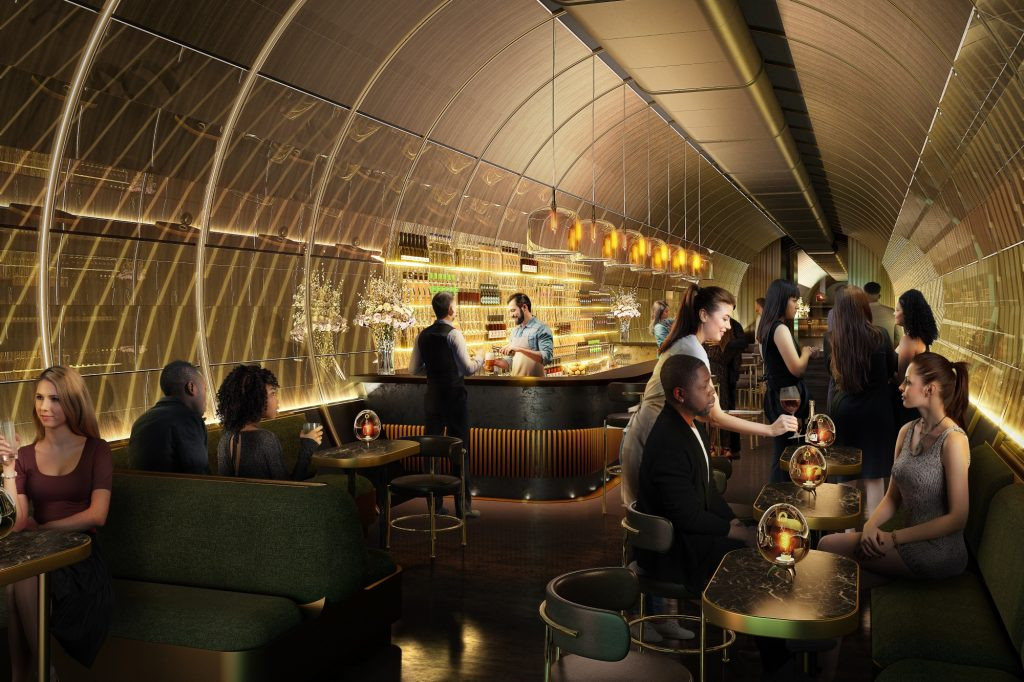 Đường hầm Kingsway Exchange sẽ có quán bar được cấp phép sâu nhất thế giới. Ảnh: Wilkinson Eyre.