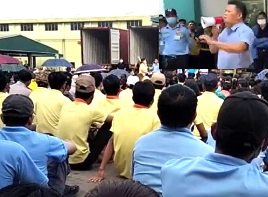 Lãnh đạo Công ty Cổ phần Green River Furniture đối thoại với công nhân. Lãnh đạo Công ty Cổ phần Green River Furniture đối thoại với công nhân.