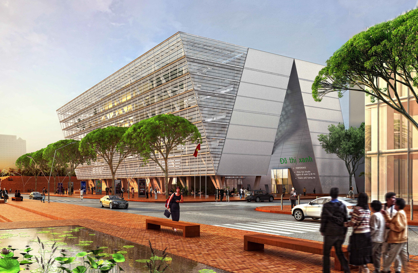 Phối cảnh Trung tâm triển lãm quy hoạch TP.HCM.