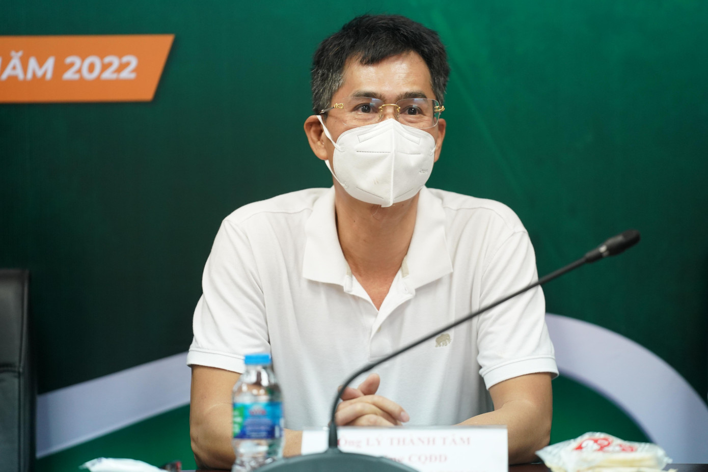 Nhà báo Lý Thành Tâm phát biểu tổng kết giải Nestlé MILO 2022 - Ảnh: Phạm Thọ