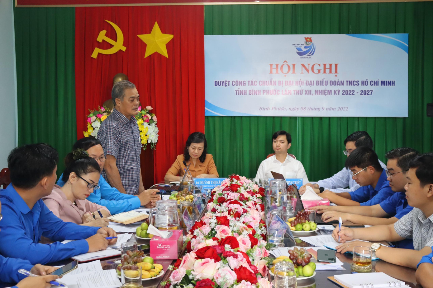 Anh Nguyễn Minh Triết chủ trì buổi làm việc.