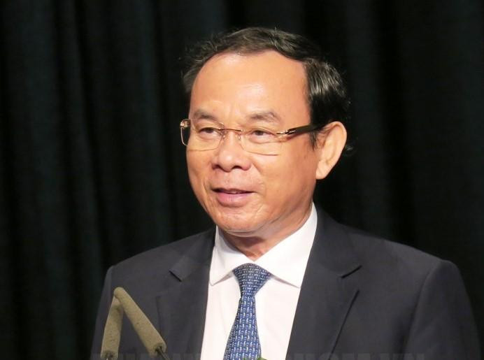 Bí thư Thành ủy TPHCM Nguyễn Văn Nên phát biểu tại lễ kỷ niệm. Bí thư Thành ủy TPHCM Nguyễn Văn Nên phát biểu tại lễ kỷ niệm.