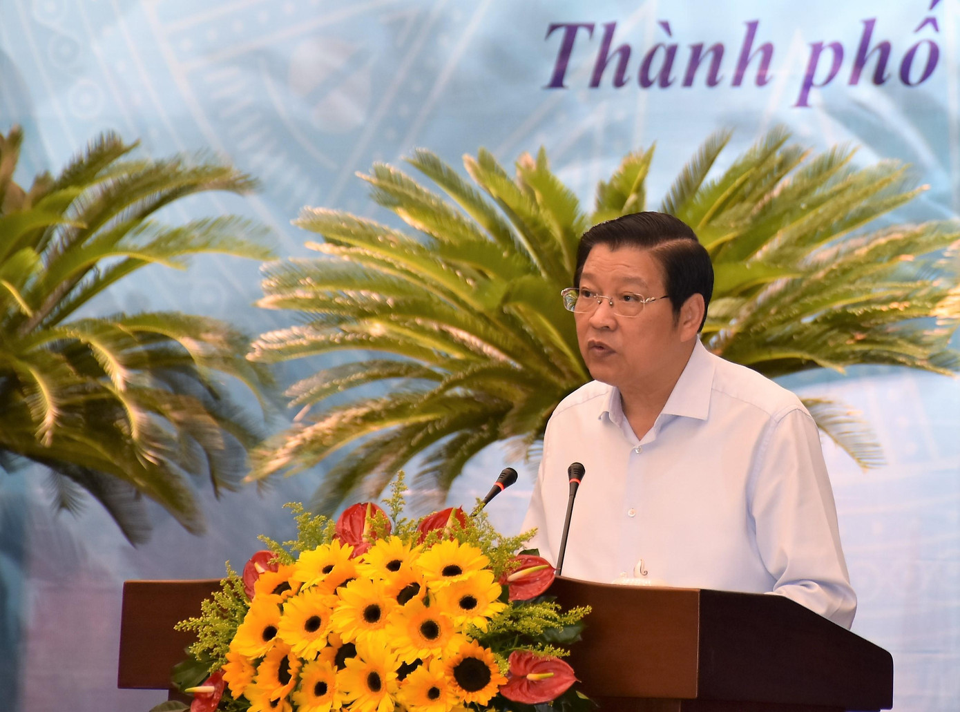 Trưởng Ban Nội chính Trung ương Phan Đình Trạc phát biểu khai mạc hội nghị. Trưởng Ban Nội chính Trung ương Phan Đình Trạc phát biểu khai mạc hội nghị.