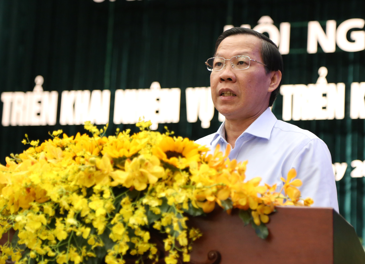 Chủ tịch UBND TPHCM Phan Văn Mãi. Ảnh: Ngô Tùng Chủ tịch UBND TPHCM Phan Văn Mãi. Ảnh: Ngô Tùng