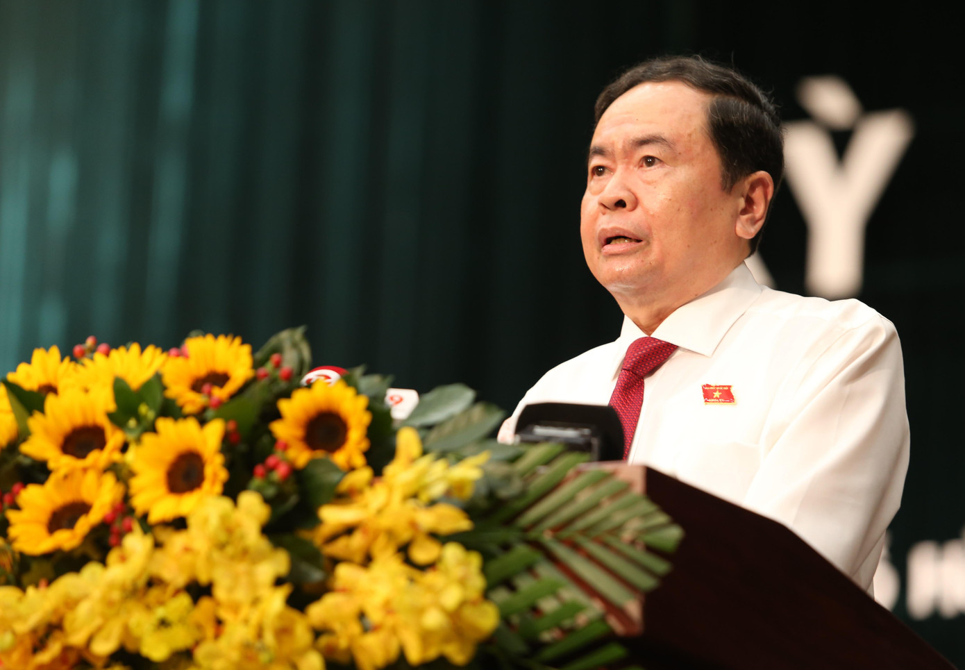 Phó Chủ tịch Thường trực Quốc hội Trần Thanh Mẫn phát biểu tại phiên khai mạc. Ảnh: Ngô Tùng Phó Chủ tịch Thường trực Quốc hội Trần Thanh Mẫn phát biểu tại phiên khai mạc. Ảnh: Ngô Tùng