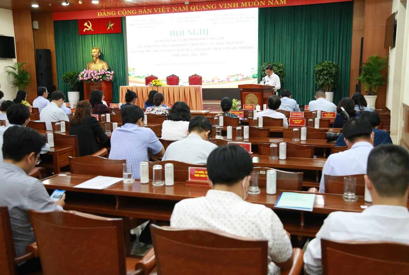 Quang cảnh hội nghị chiều 4/8. Ảnh: Ngô Tùng Quang cảnh hội nghị chiều 4/8. Ảnh: Ngô Tùng