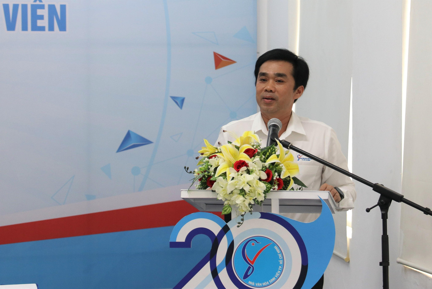 Anh Quách Hải Đạt, Giám đốc Nhà Văn hóa Sinh viên TPHCM cam kết sẽ nỗ lực phát triển Nhà Văn hóa Sinh viên TPHCM hơn nữa. Ảnh: Như Việt Anh Quách Hải Đạt, Giám đốc Nhà Văn hóa Sinh viên TPHCM cam kết sẽ nỗ lực phát triển Nhà Văn hóa Sinh viên TPHCM hơn nữa. Ảnh: Như Việt