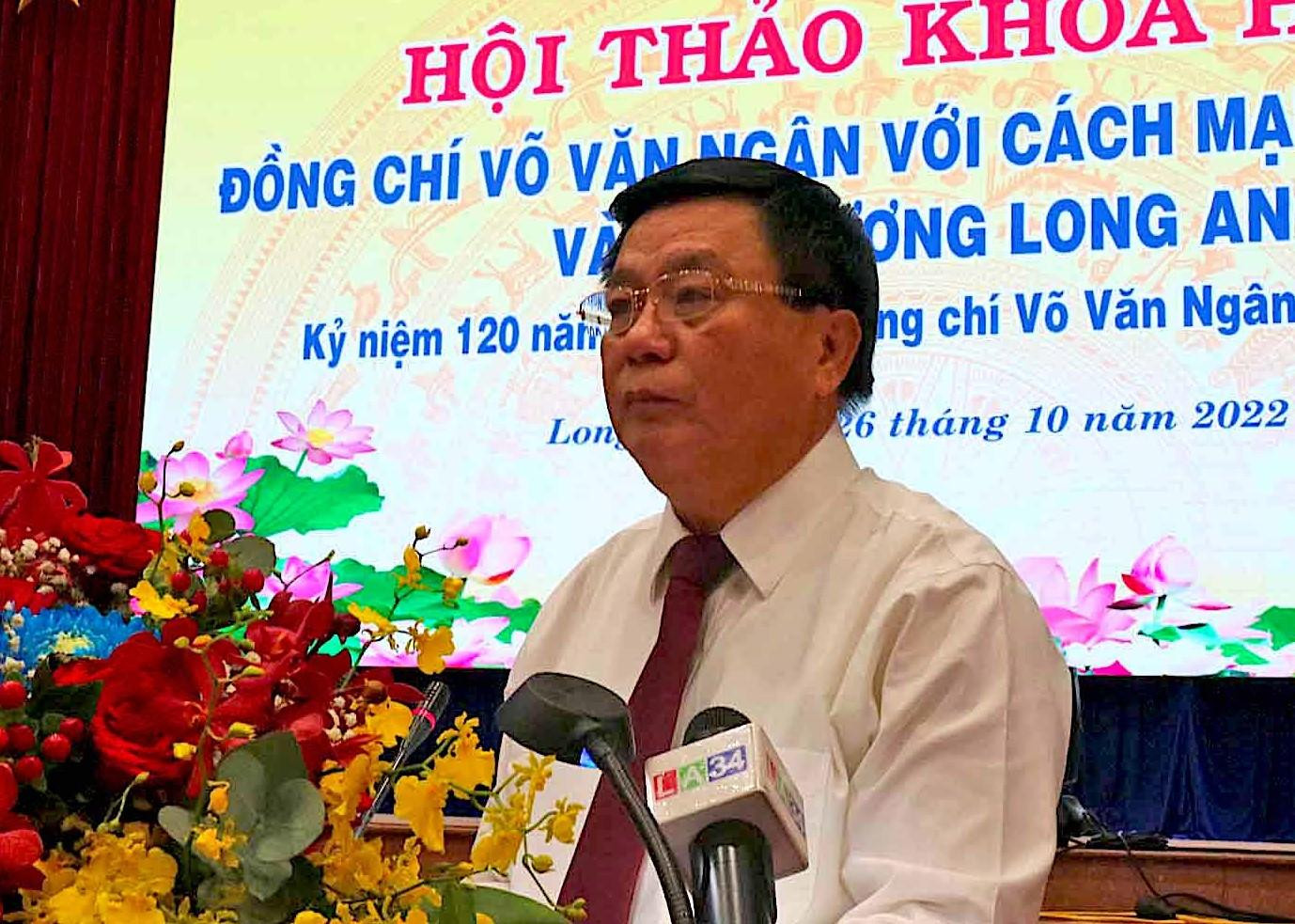 GS-TS Nguyễn Xuân Thắng, Giám đốc Học viện Chính trị Quốc gia Hồ Chí Minh, Chủ tịch Hội đồng Lý luận Trung ương phát biểu tại hội thảo. Ảnh: SGGP GS-TS Nguyễn Xuân Thắng, Giám đốc Học viện Chính trị Quốc gia Hồ Chí Minh, Chủ tịch Hội đồng Lý luận Trung ương phát biểu tại hội thảo. Ảnh: SGGP