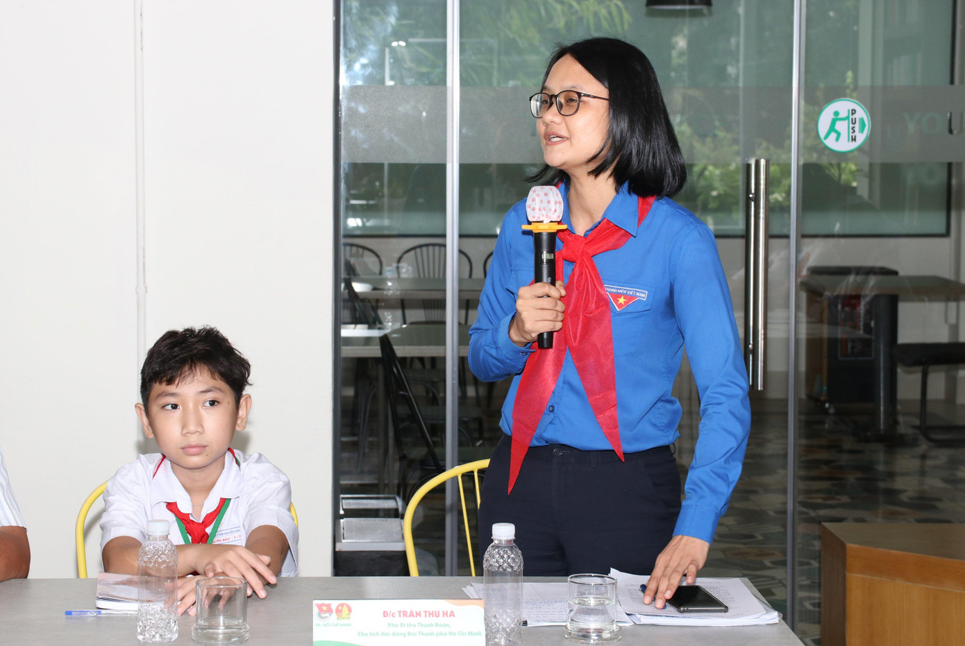 Phó Bí thư Thành Đoàn, Chủ tịch Hội đồng Đội TPHCM Trần Thu Hà cho biết những ý kiến sẽ được ghi nhận và nghiên cứu triển khai. Ảnh: Như Việt