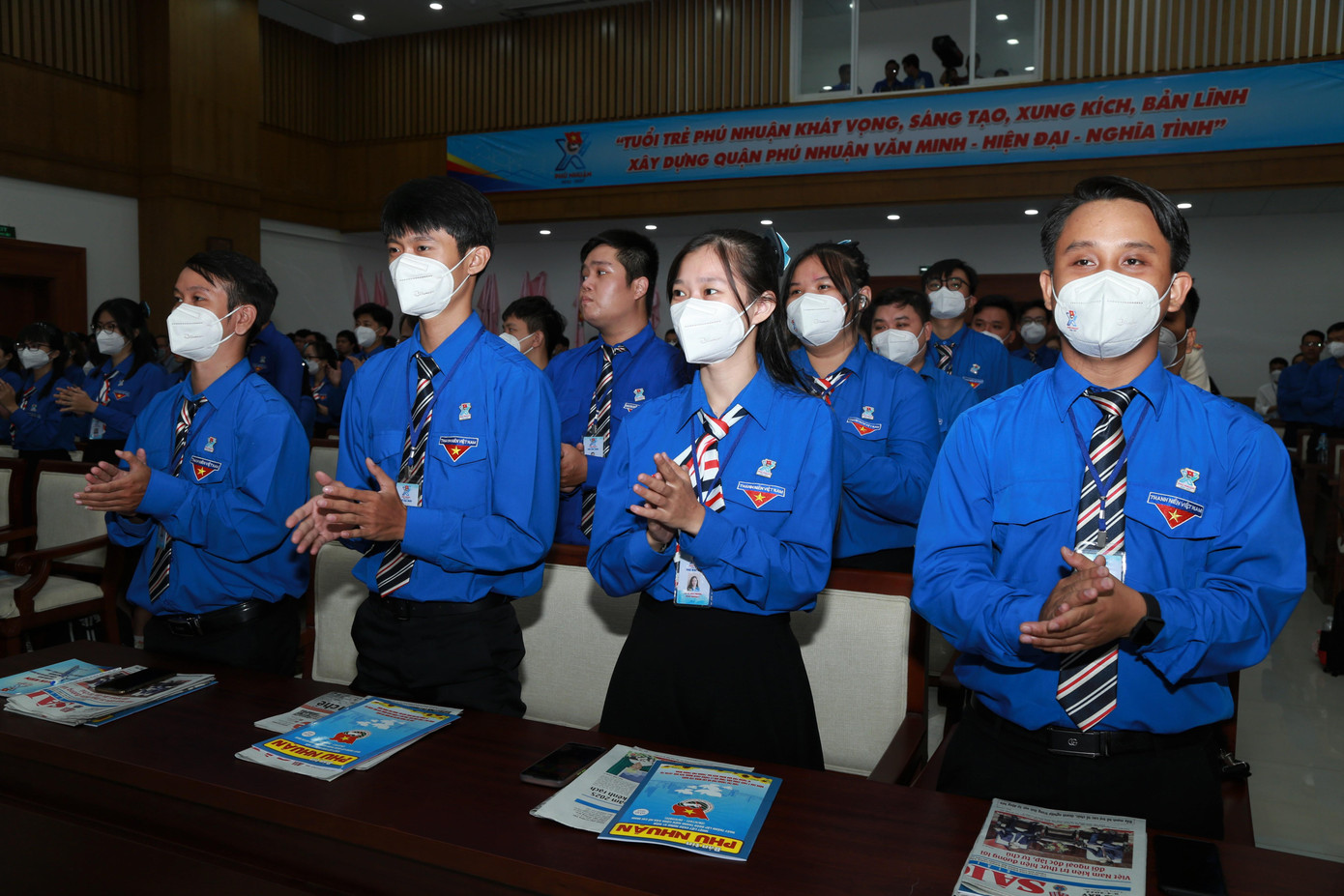 Không khí sôi nổi, tươi trẻ tại đại hội.