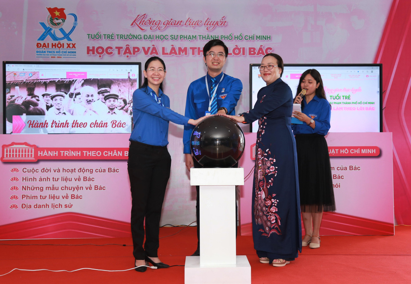 Trong khuôn khổ đại hội, Đoàn trường đã khánh thành giai đoạn 1 công trình thanh niên “Tuổi trẻ Trường Đại học Sư phạm TPHCM với Bác Hồ” Trong khuôn khổ đại hội, Đoàn trường đã khánh thành giai đoạn 1 công trình thanh niên “Tuổi trẻ Trường Đại học Sư phạm TPHCM với Bác Hồ”