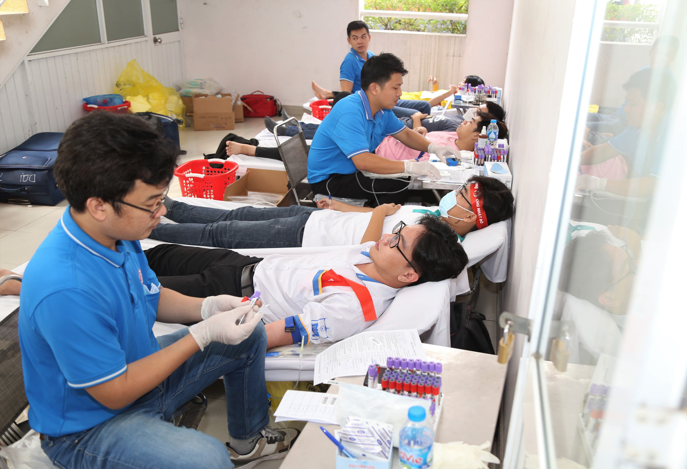 Khép lại ngày hội Chủ nhật Đỏ ngày cuối năm, Ban tổ chức tiếp nhận gần 160 đơn vị máu hiến.