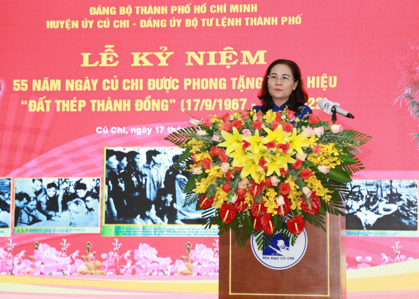 Chủ tịch HĐND TPHCM Nguyễn Thị Lệ phát biểu tại buổi lễ Chủ tịch HĐND TPHCM Nguyễn Thị Lệ phát biểu tại buổi lễ