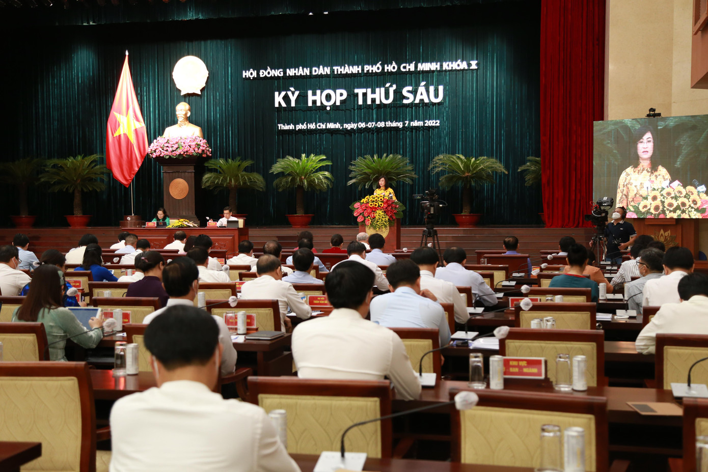 Kỳ họp thứ 6 HĐND TPHCM khóa X khai mạc sáng 6/7. Ảnh: Ngô Tùng